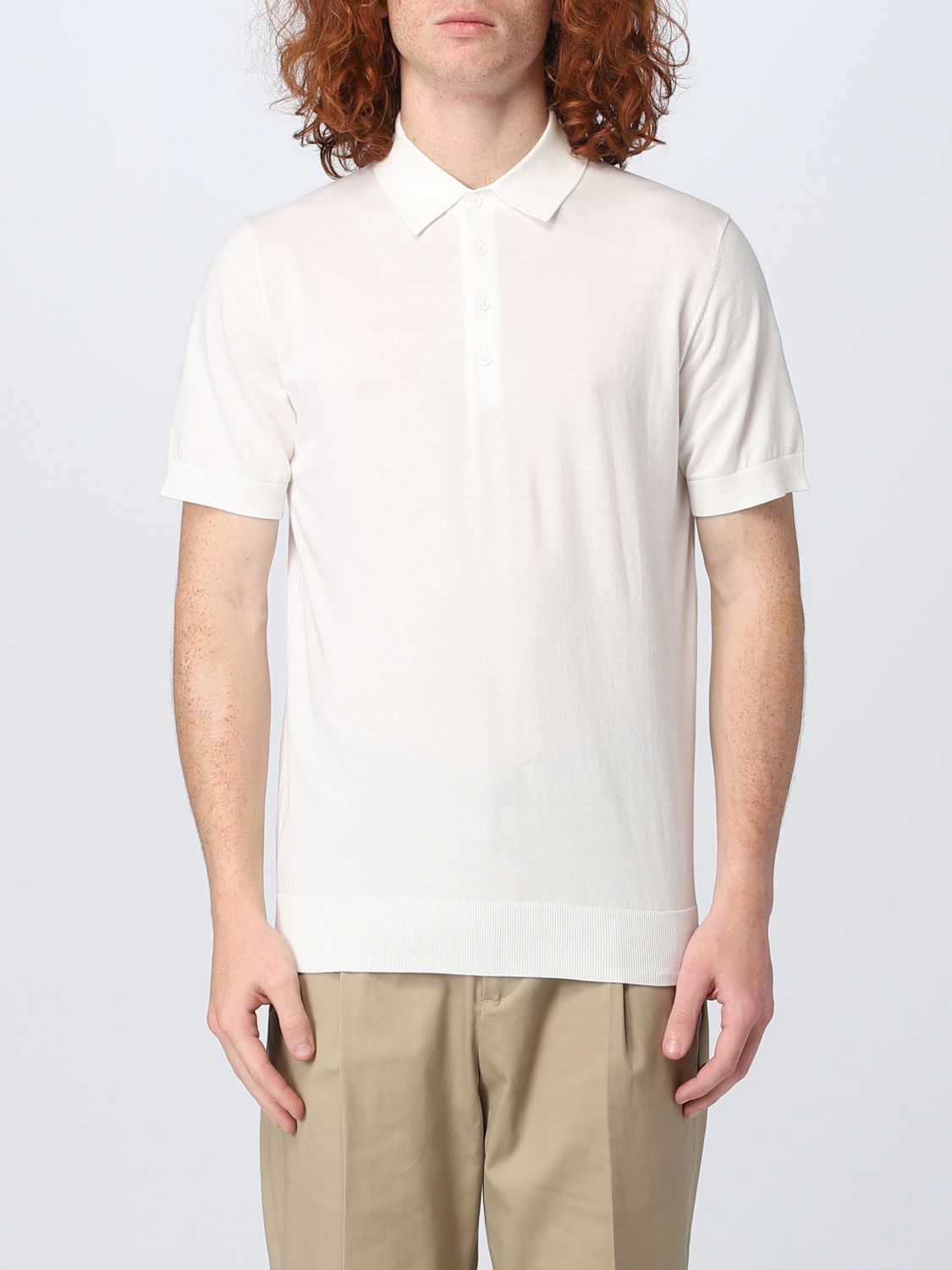 Polo Shirt Men color White