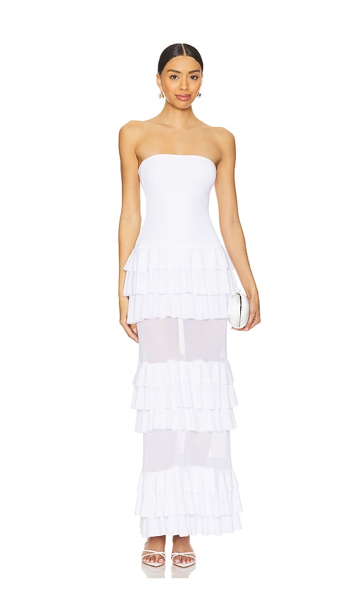 Superdown Lorenza Maxi Dress in White. XS. Also in