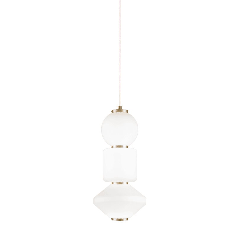 Oxidized Gold LED Pendant from the Dango Collection