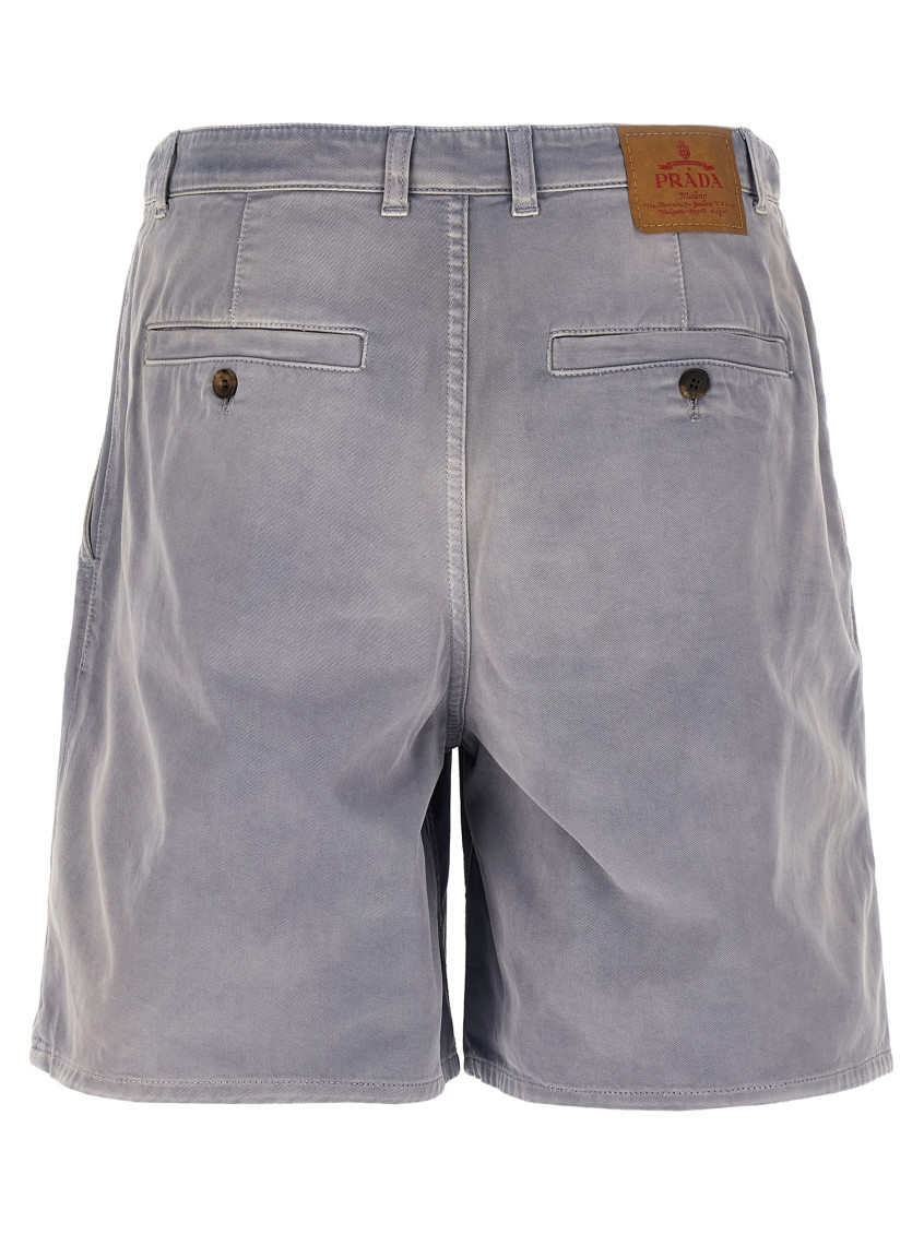 Grey Cotton Shorts