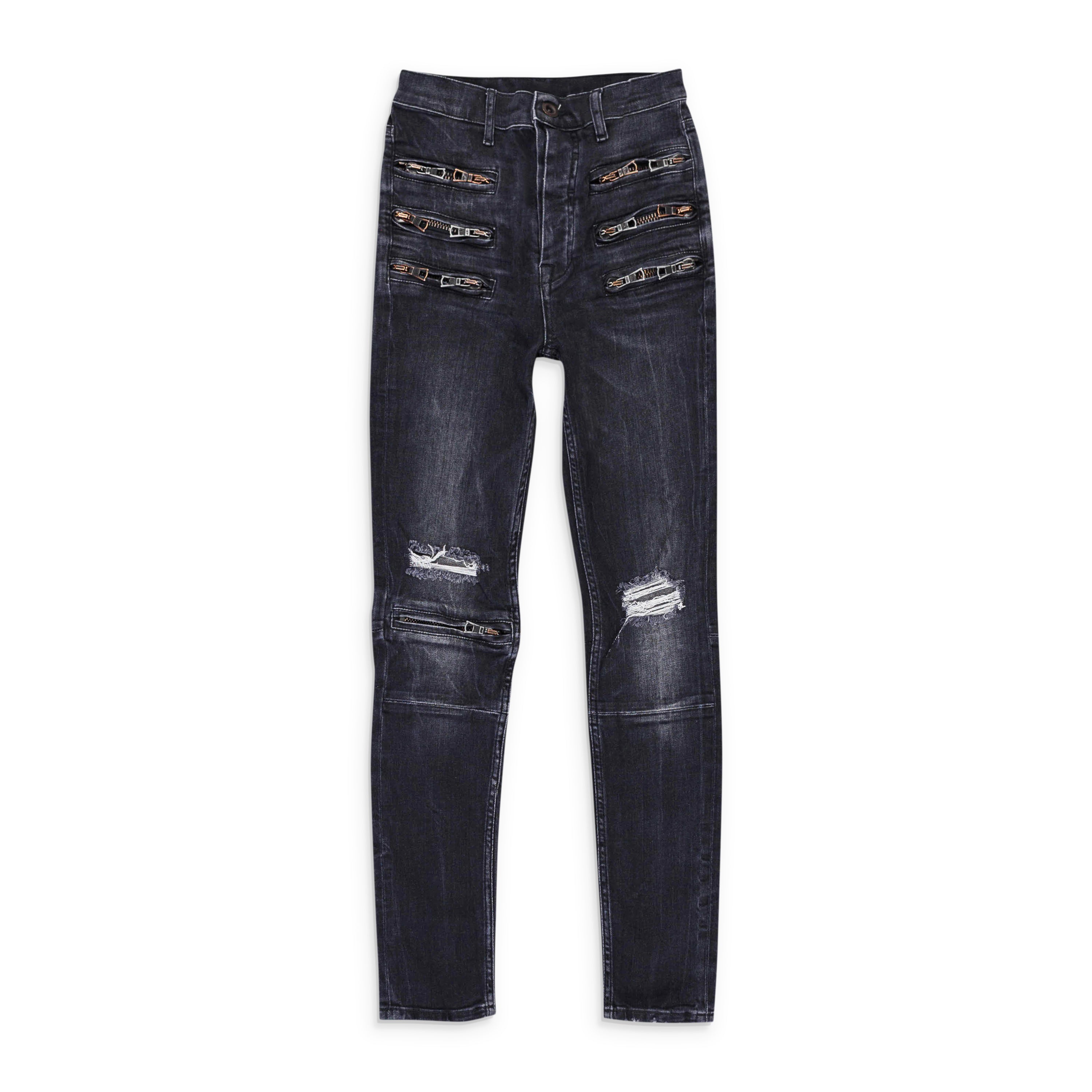 Denim Jeans Pants - Black