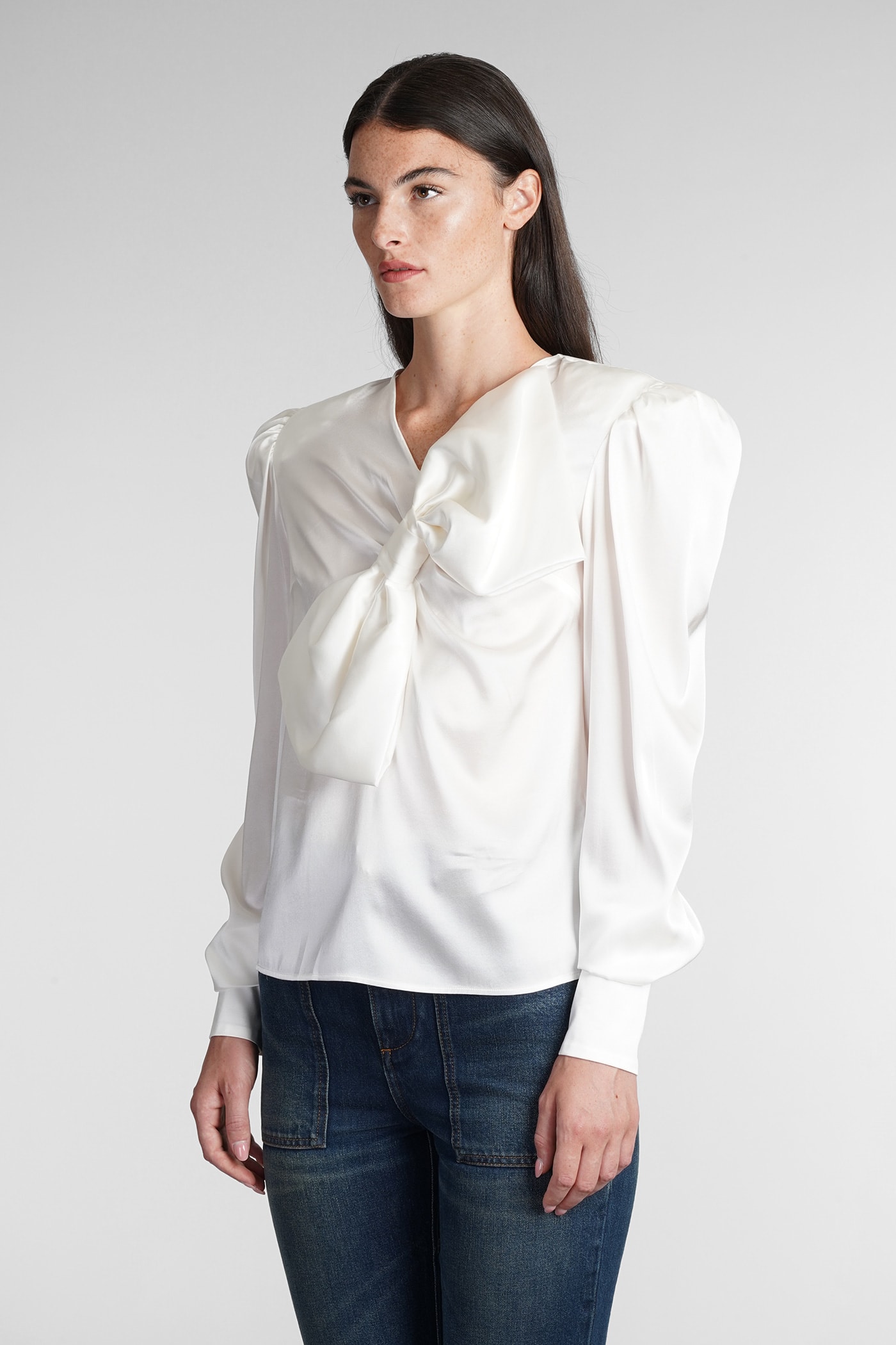 Blouse In White Silk