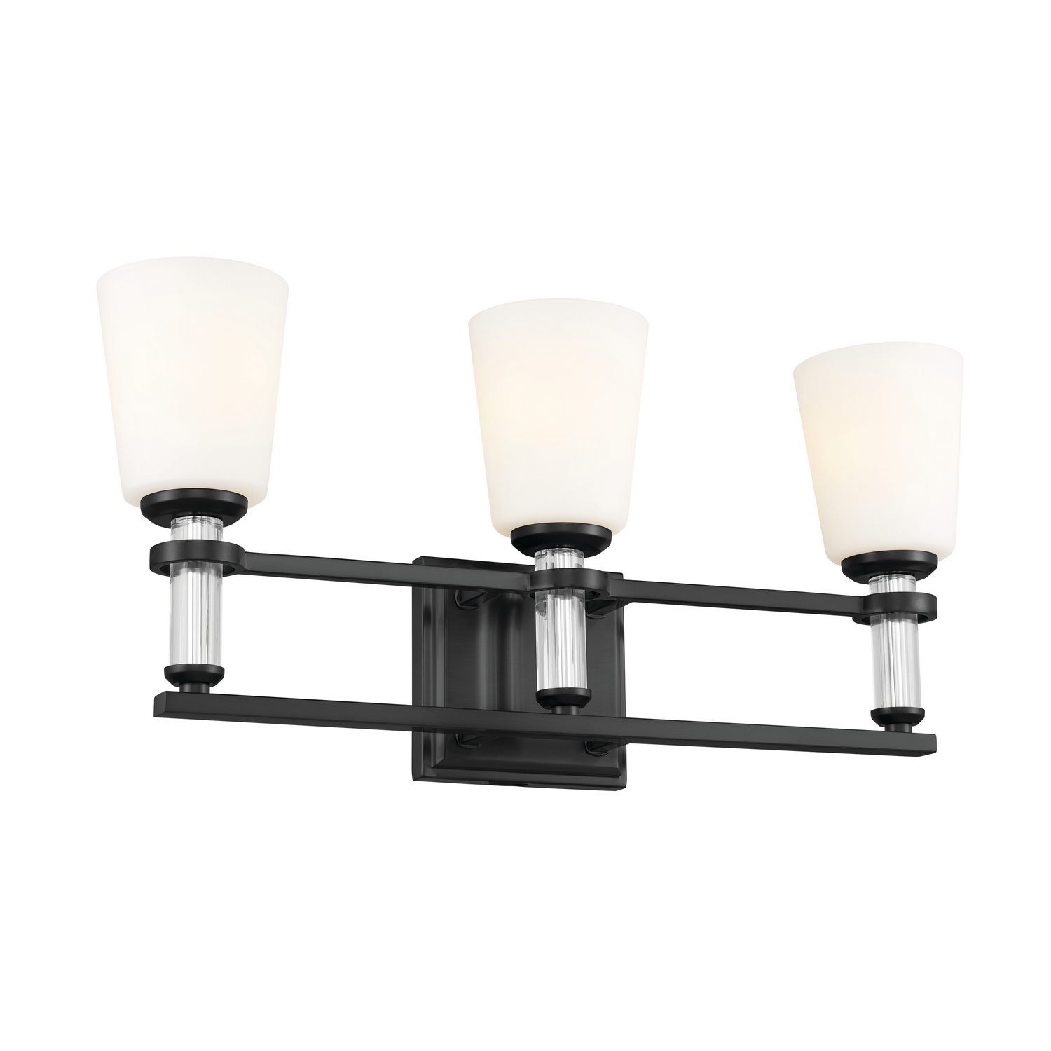 Black Three Light Bath from the Rosalind Collection