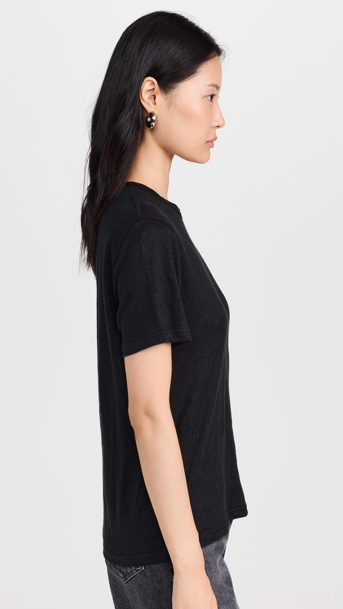 The Linen Perfect Tee Black