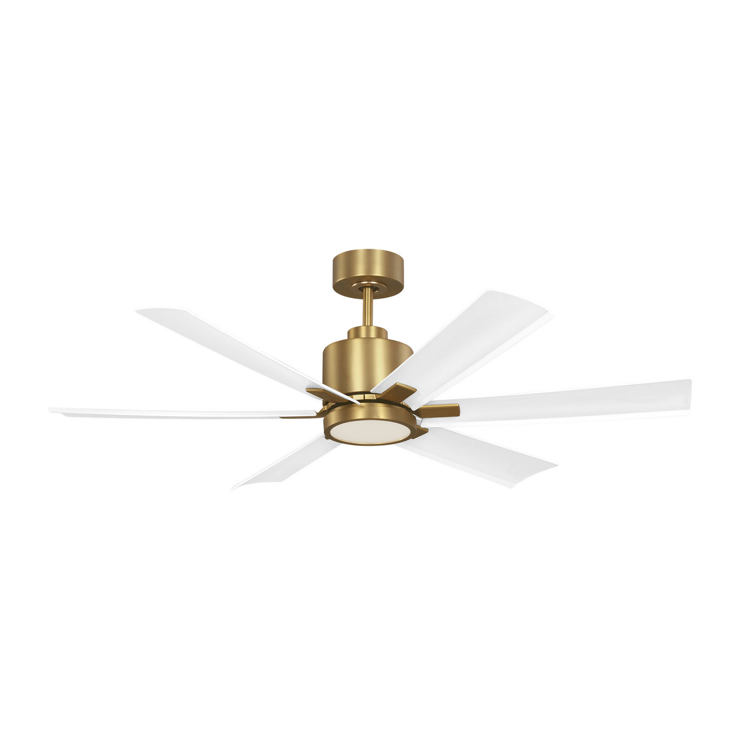 Burnished Brass 52" Ceiling Fan from the Flera Smart 52 LED Collection