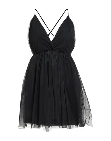 Woman Mini dress Black Size M Polyester