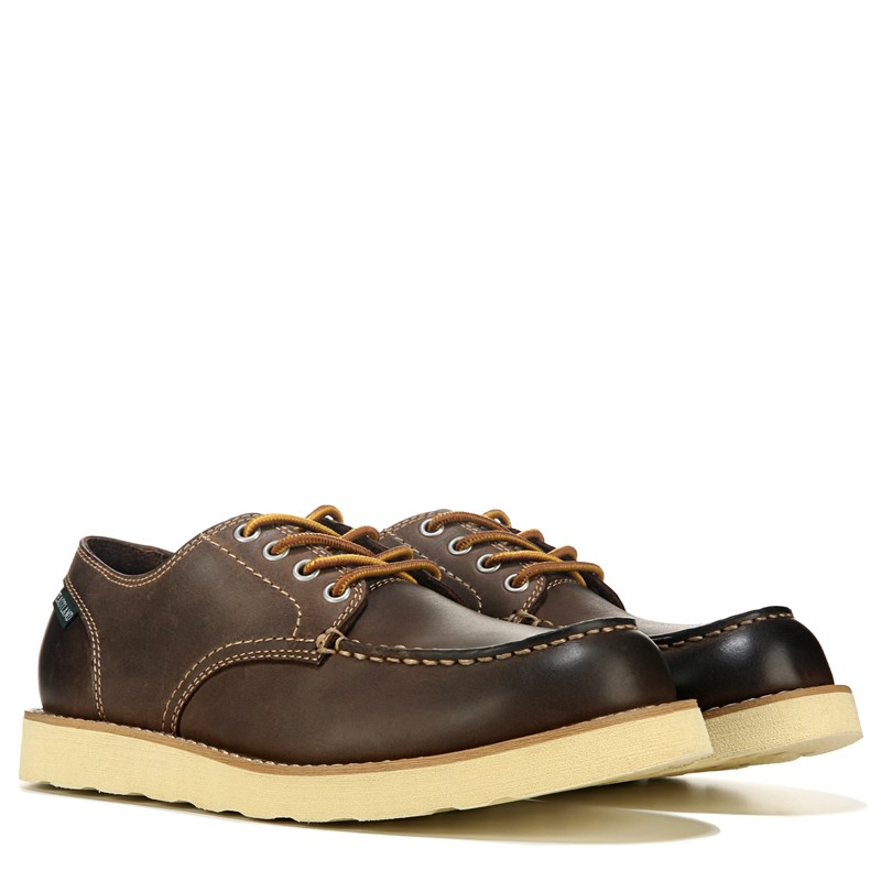 Men's Lumber Down Moc Toe Oxford Shoes (Brown Leather)