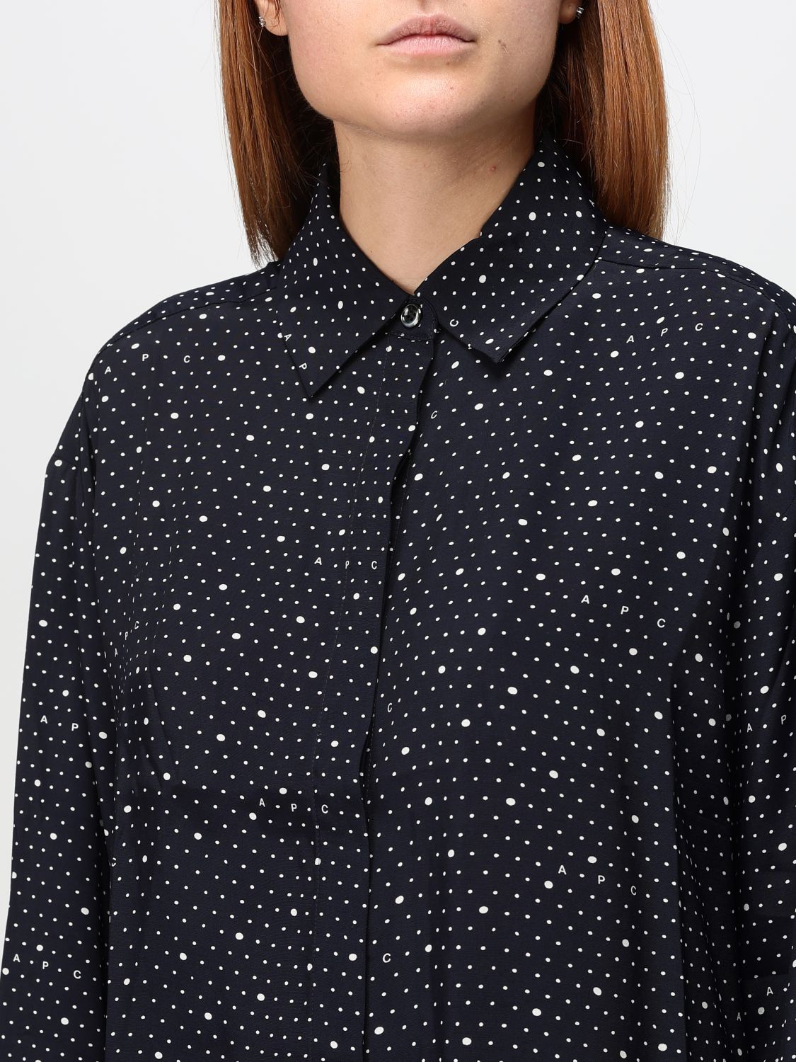 Polka-dot shirt - Blue