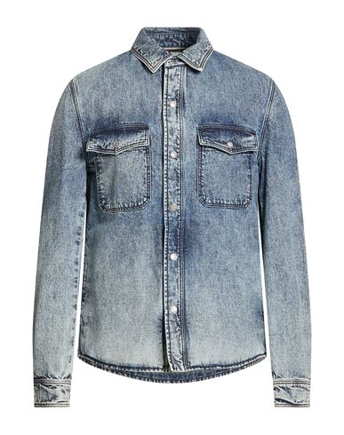 Man Denim shirt Blue Size 38 Cotton