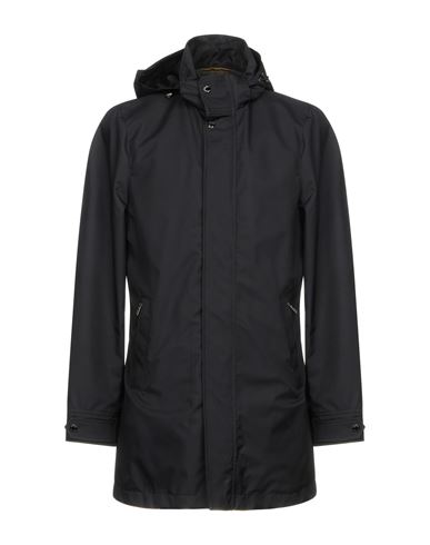 Man Overcoat & Trench Coat Midnight blue Size 36 Polyester, Virgin Wool
