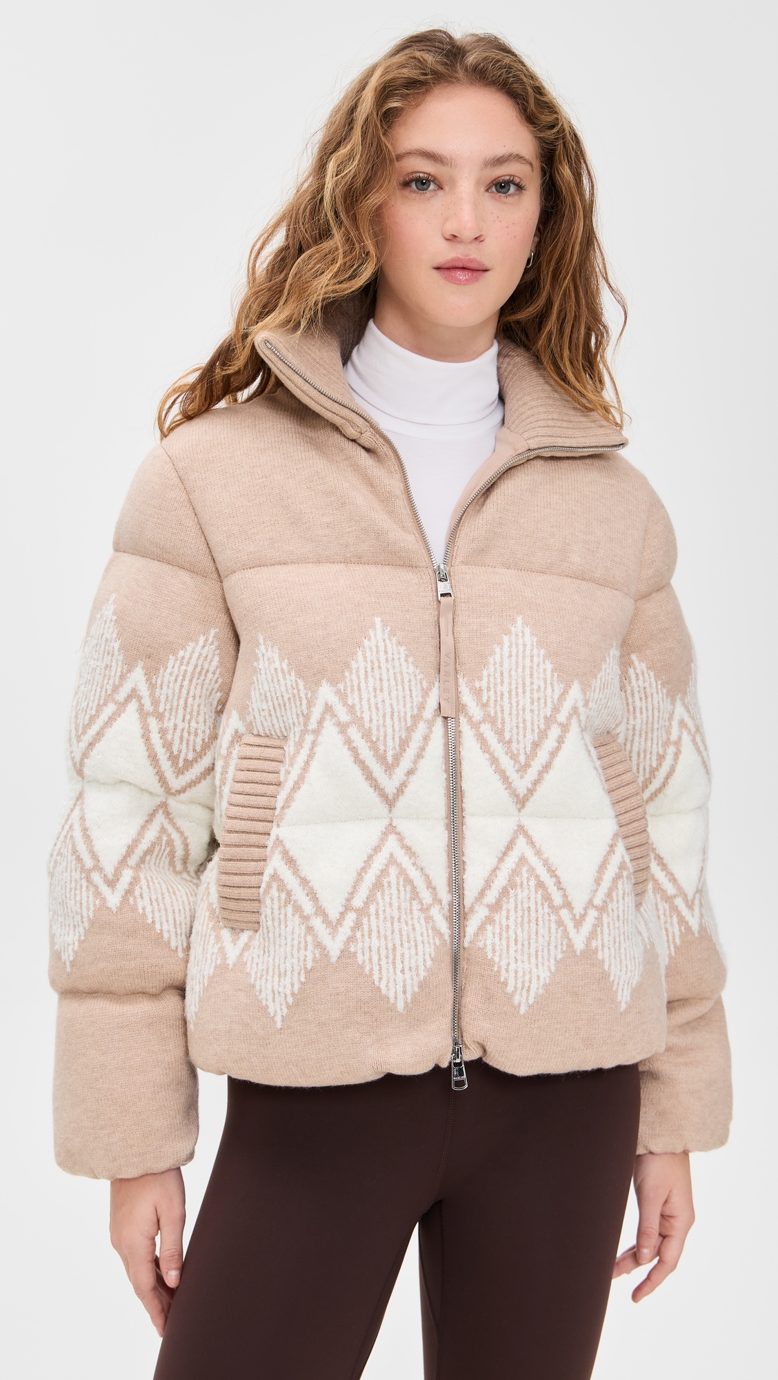 Belinda Knit Puffer Light Taupe