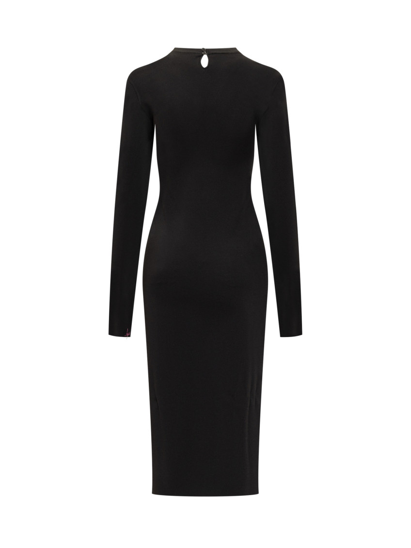 Black Viscose Blend Dress