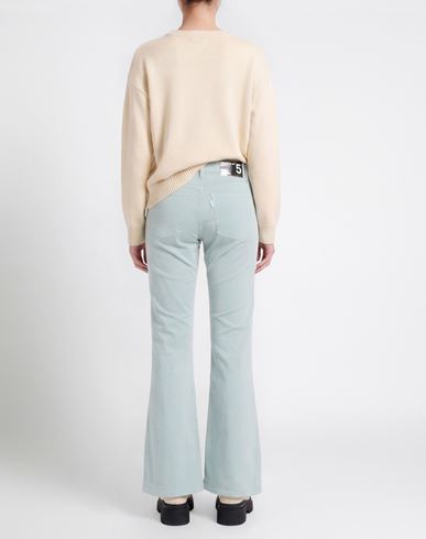 Woman Jeans Turquoise Size 25 Cotton, Rubber
