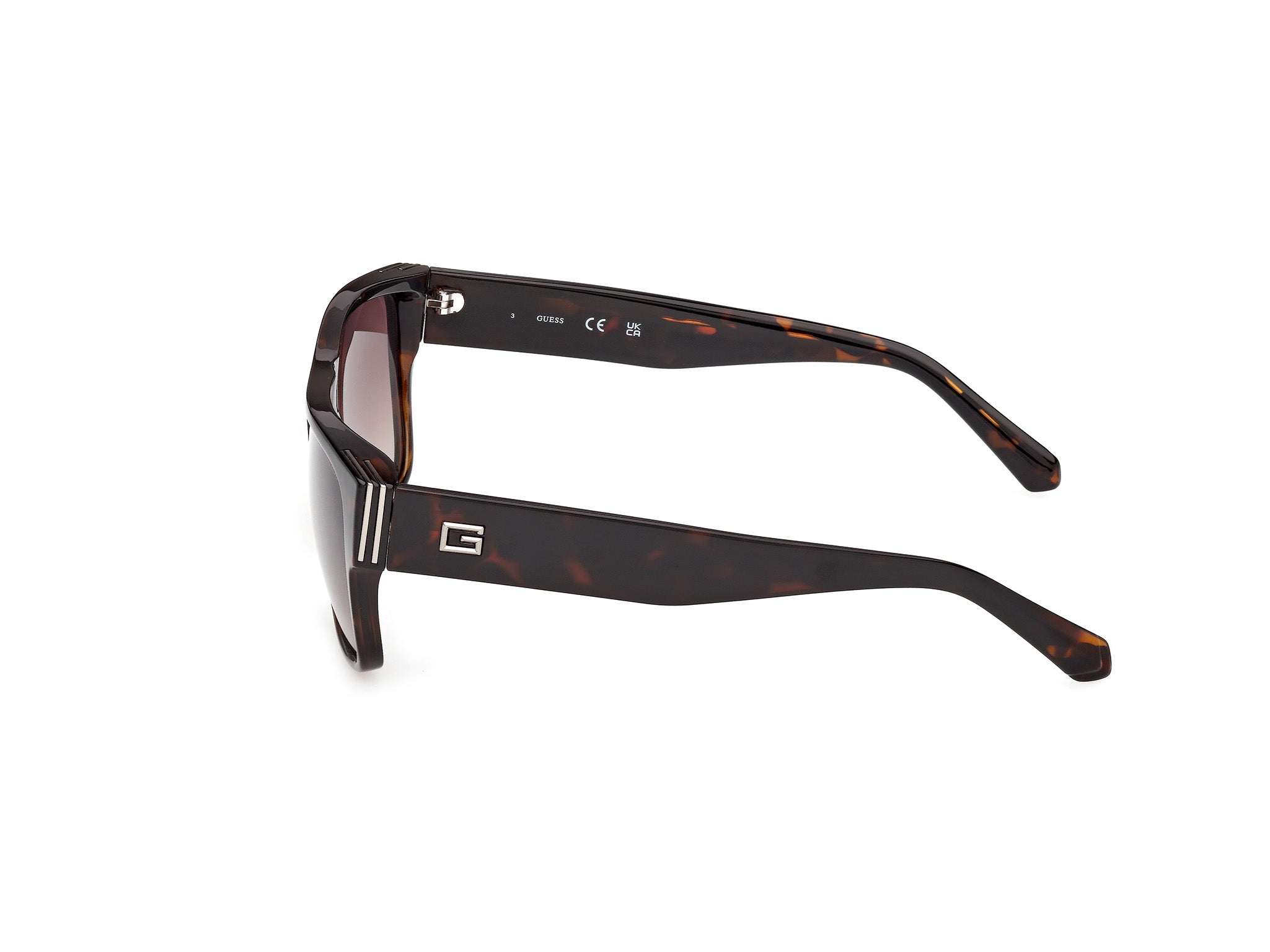 Guess Hombre Guess GU00277 52F Gafas de sol Inyectado la Habana Marrón Cuadrada Norma