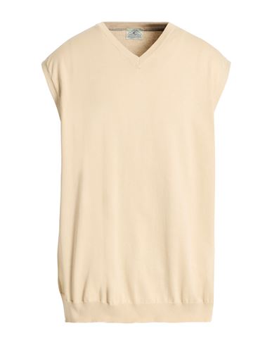 Man Sweater Beige Size 46 Cotton