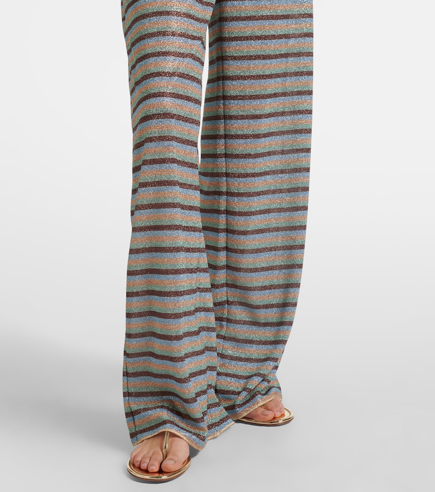 Oséree Lumière striped wide-leg pants