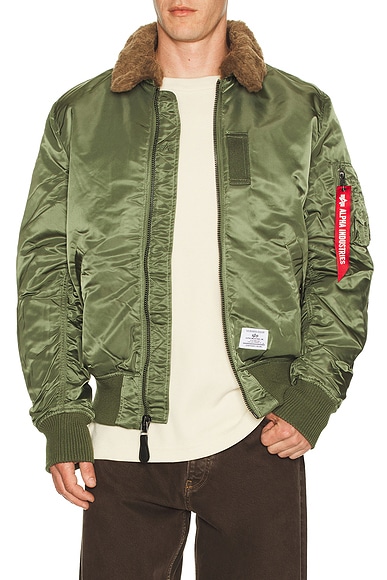 Alpha industries chaqueta en color verde salvia L también en M, S, XL/1X, XXL/2X