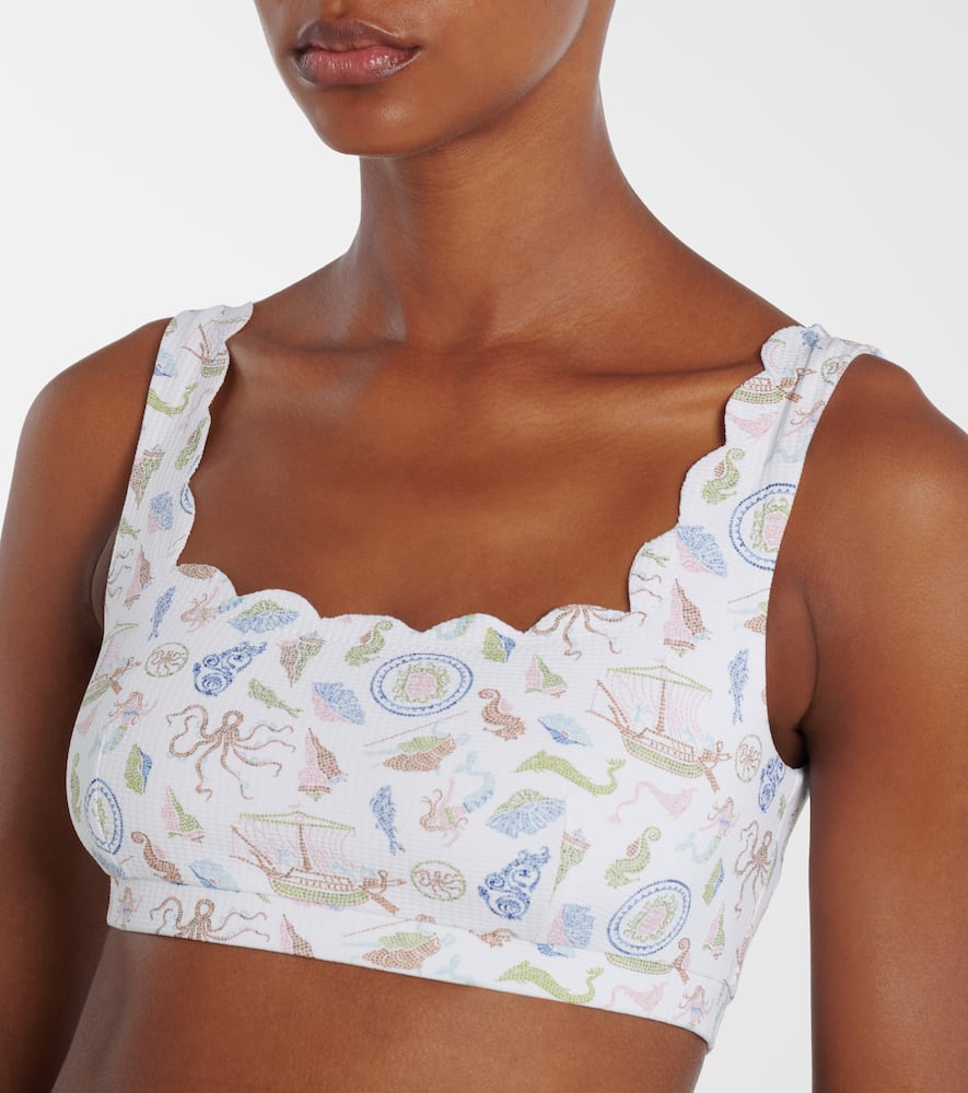 Palm Springs scalloped bikini top
