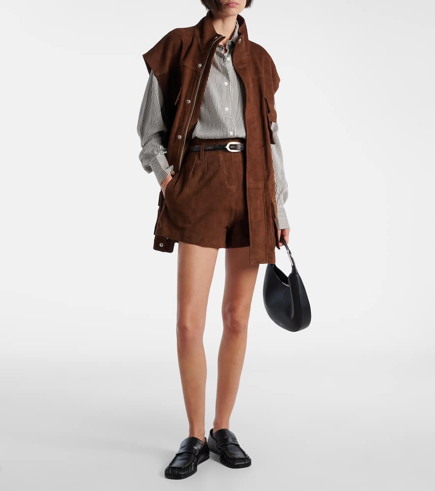 Lise suede shorts