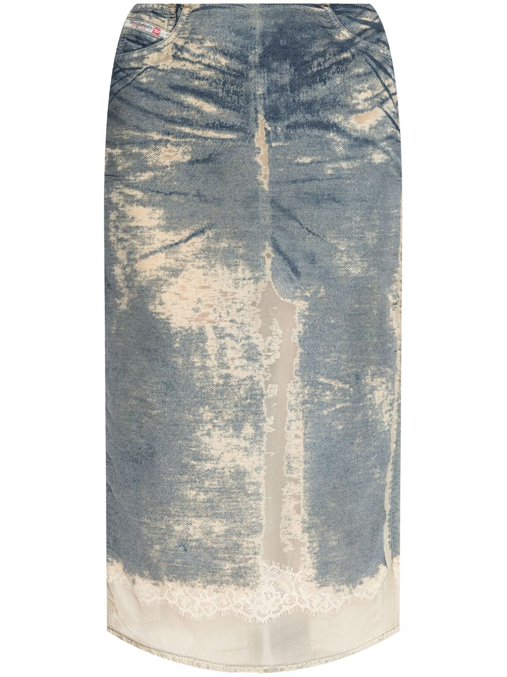DE-PRA-FSF denim skirt - Blue
