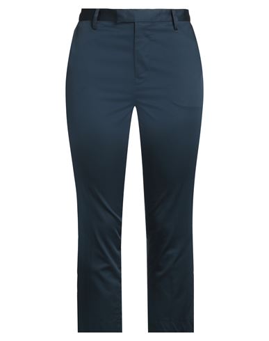 Woman Pants Navy Size 14 Cotton, Elastane
