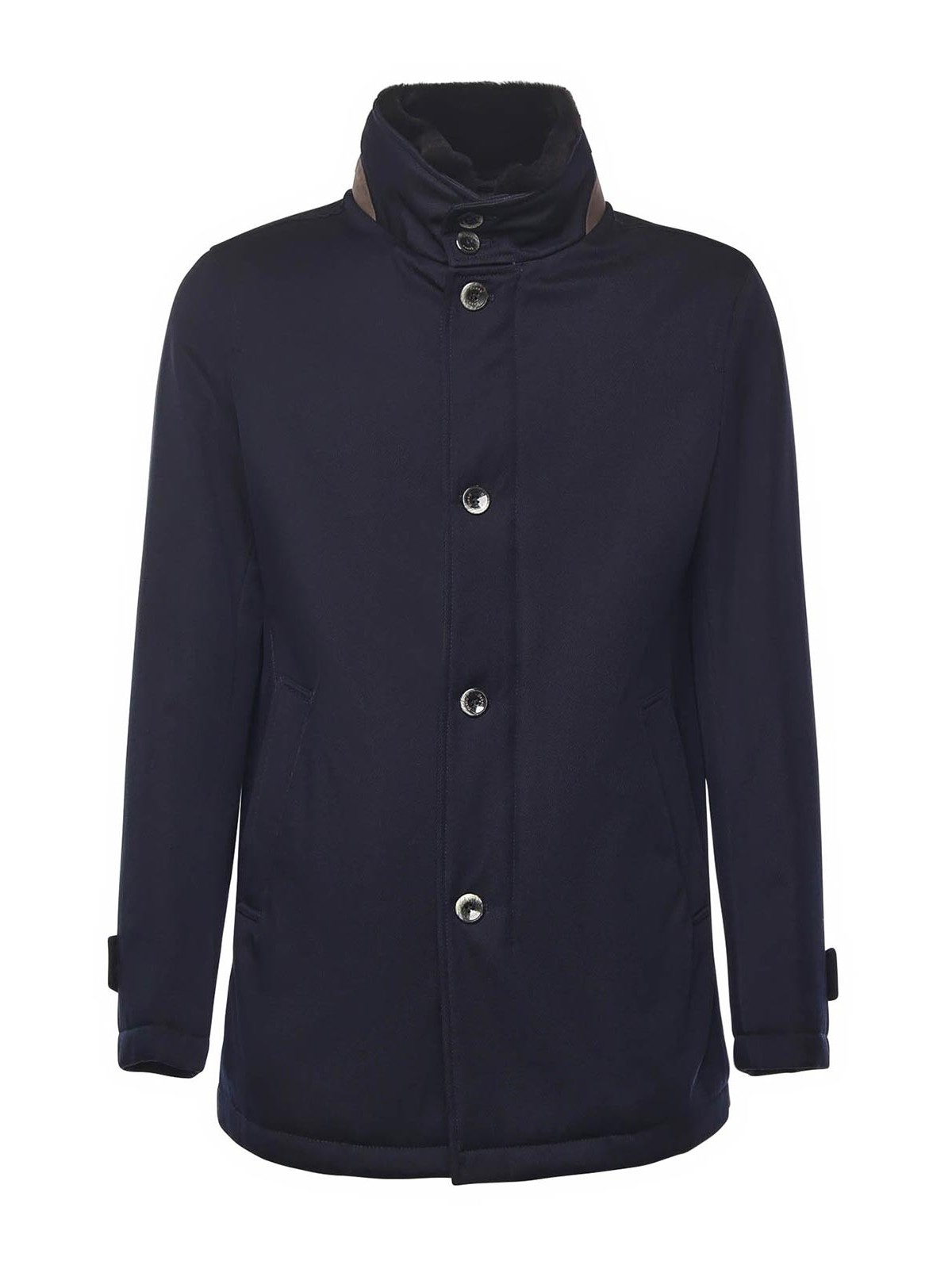 Diagonal Wool Carcoat