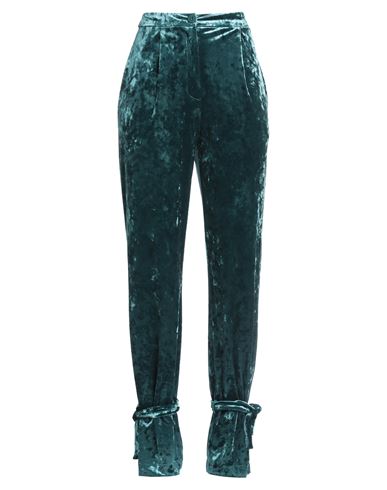 Woman Pants Deep teal Size 10 Polyester, Elastane