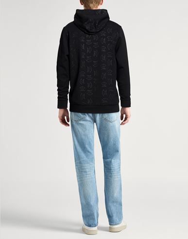 Man Sweatshirt Black Size M Cotton, Polyester, Elastane