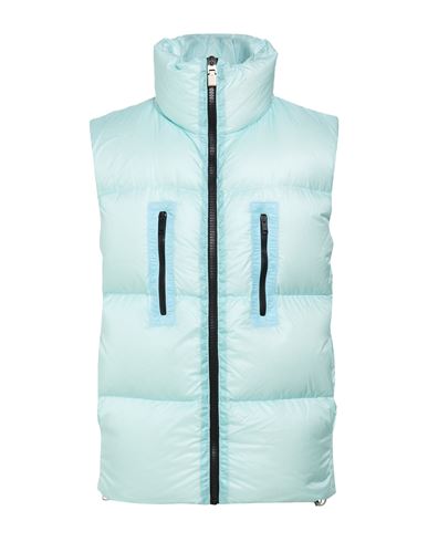 Man Vest Sky blue Size 34 Polyamide