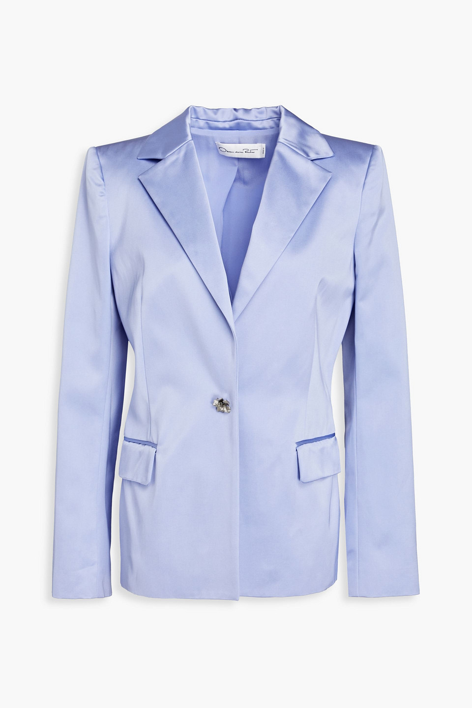 Satin-twill blazer - Blue - US 14