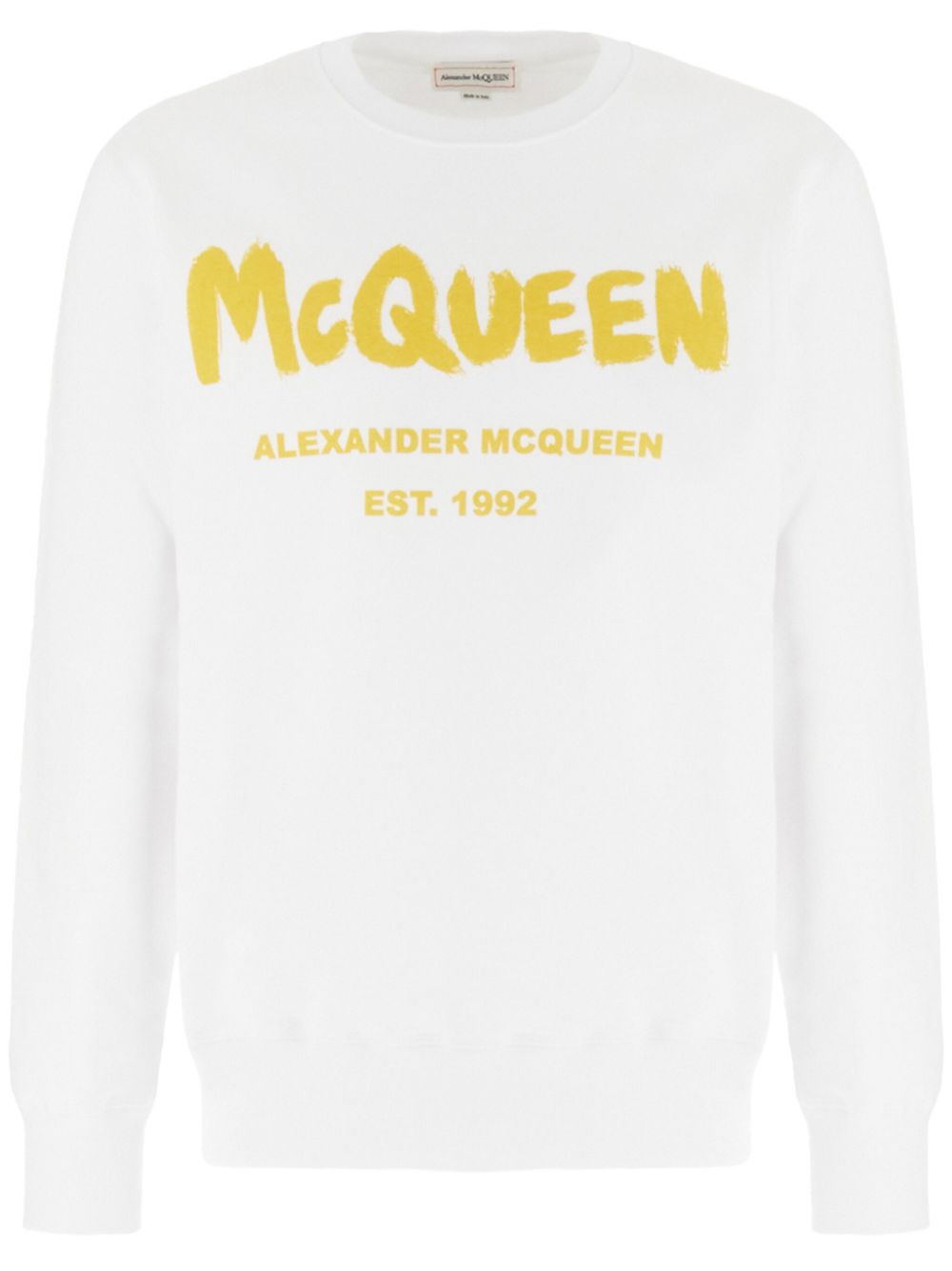 Logo-print cotton sweatshirt - Black