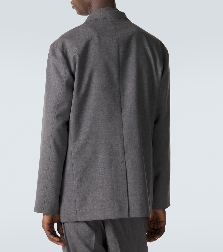 Cashmere poplin blazer