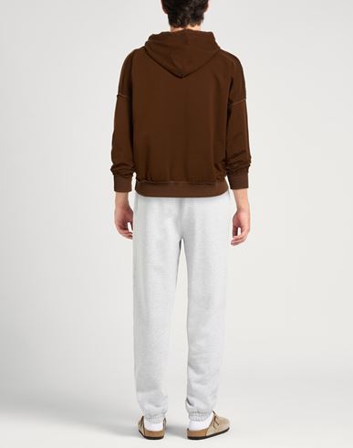 Man Sweatshirt Brown Size S Cotton, Elastane