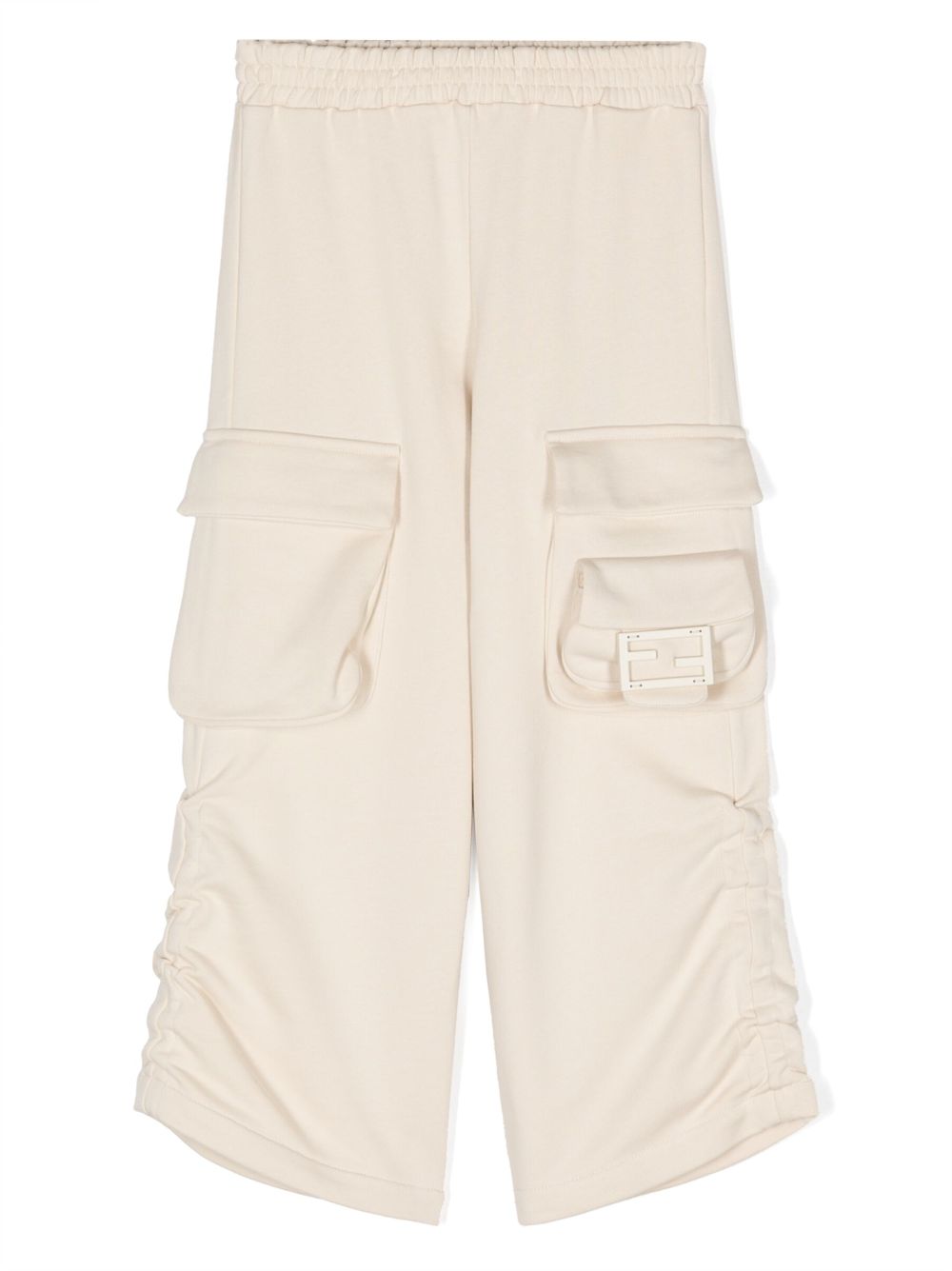 Tonal logo-plaque cargo trousers - Neutrals