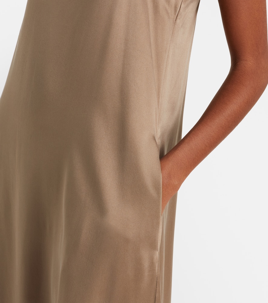 Melfi silk twill maxi dress