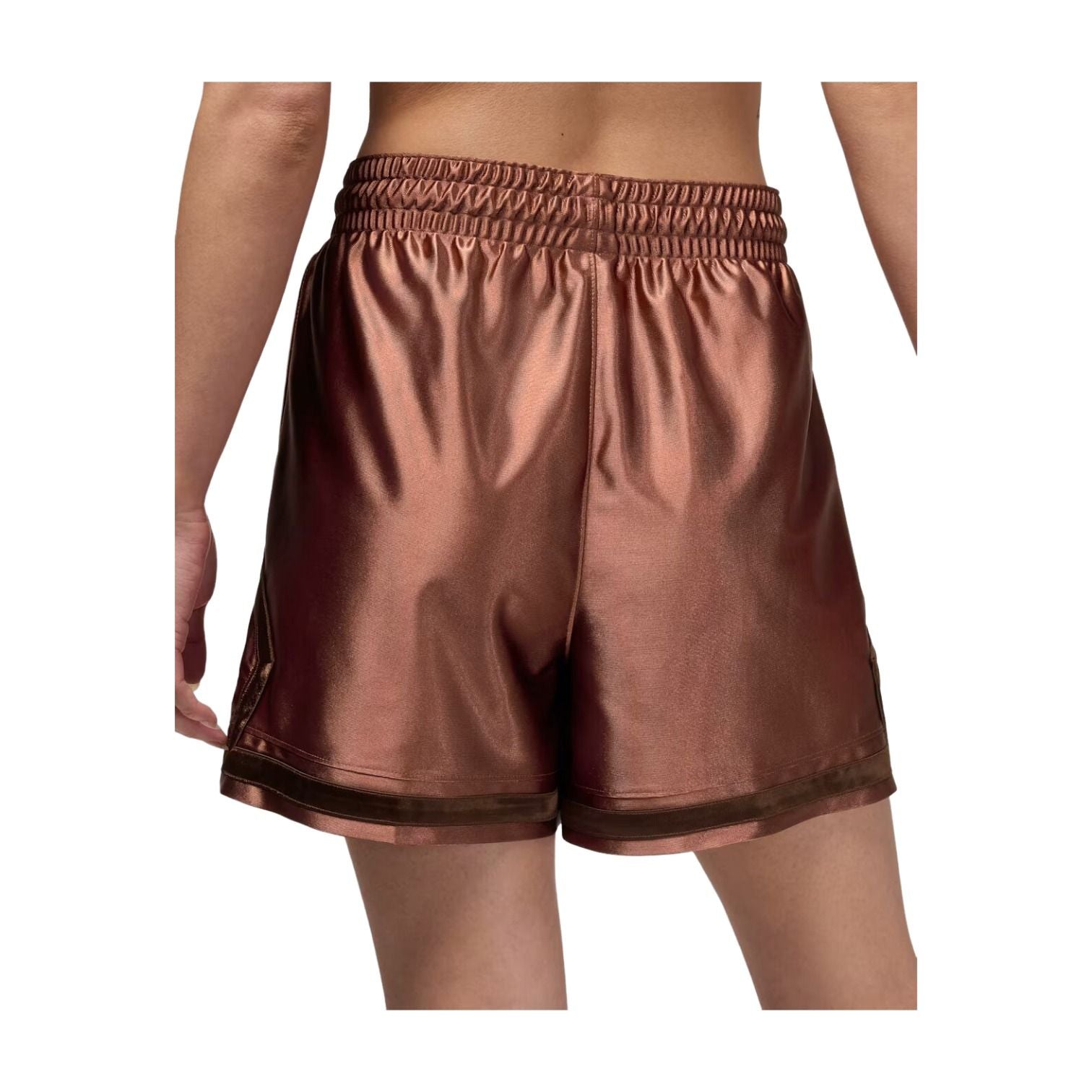(WMNS) Air Sports Dri-FIT 10cm Diamond Shorts 'Red Bark Cocoa Wow'
