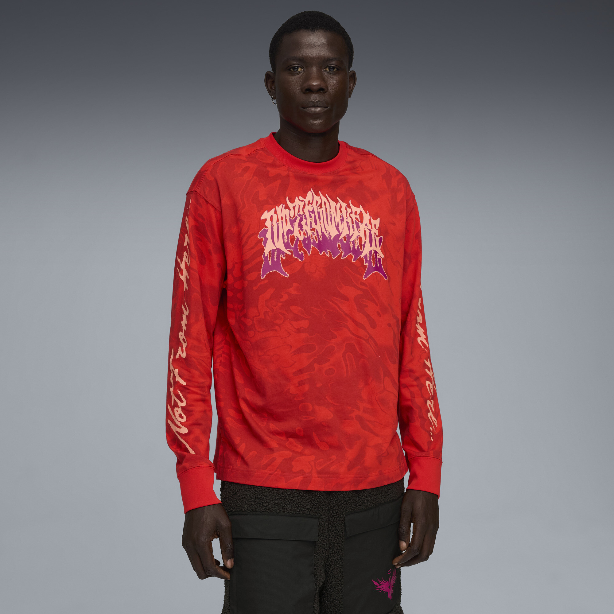PUMA Lamelo Ball Supernova Men's Oversized T-Shirt in Red