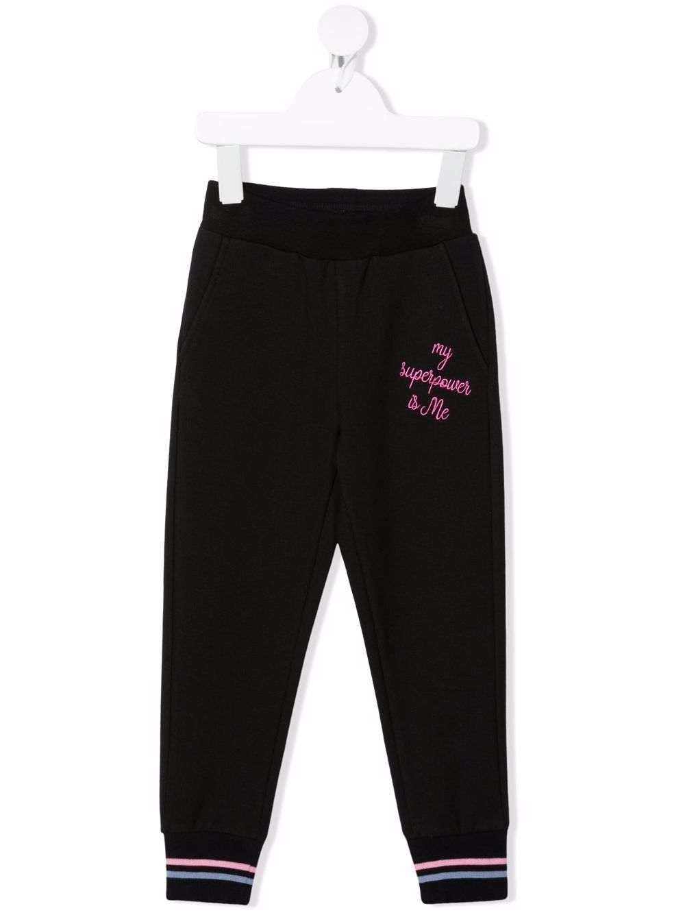 Logo-print track pants - Black