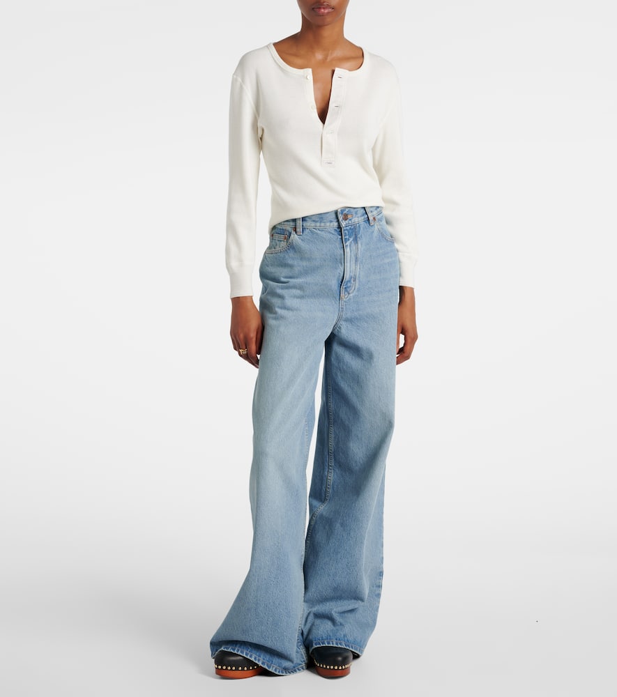 Chloé Jeannette embellished leather clogs