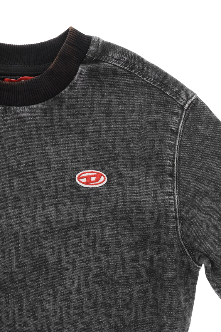 Kids Grey Printed Sweatshirt
