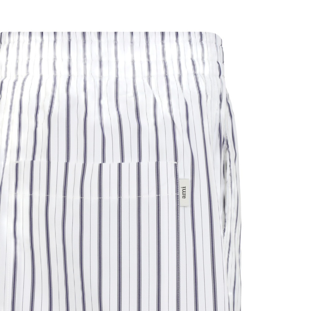 White Stripes Shorts