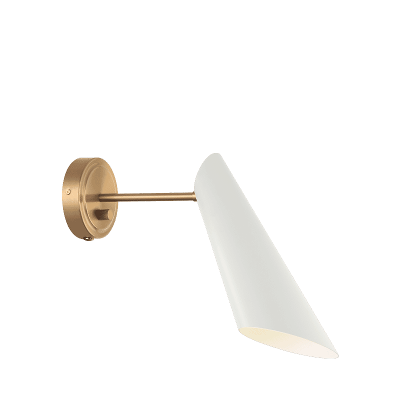 Aged Gold Brass White One Light Wall Sconce from the Butera Collection