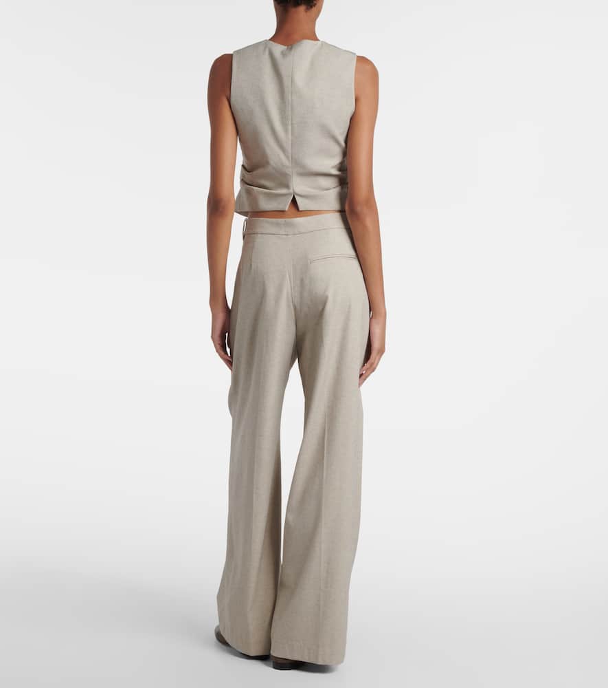 Leone draped vest