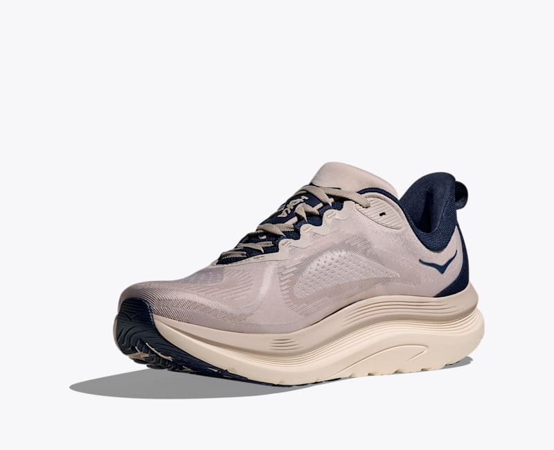 HOKA Men's Kawana 3 Shoes in Putty/Midnight Blue
