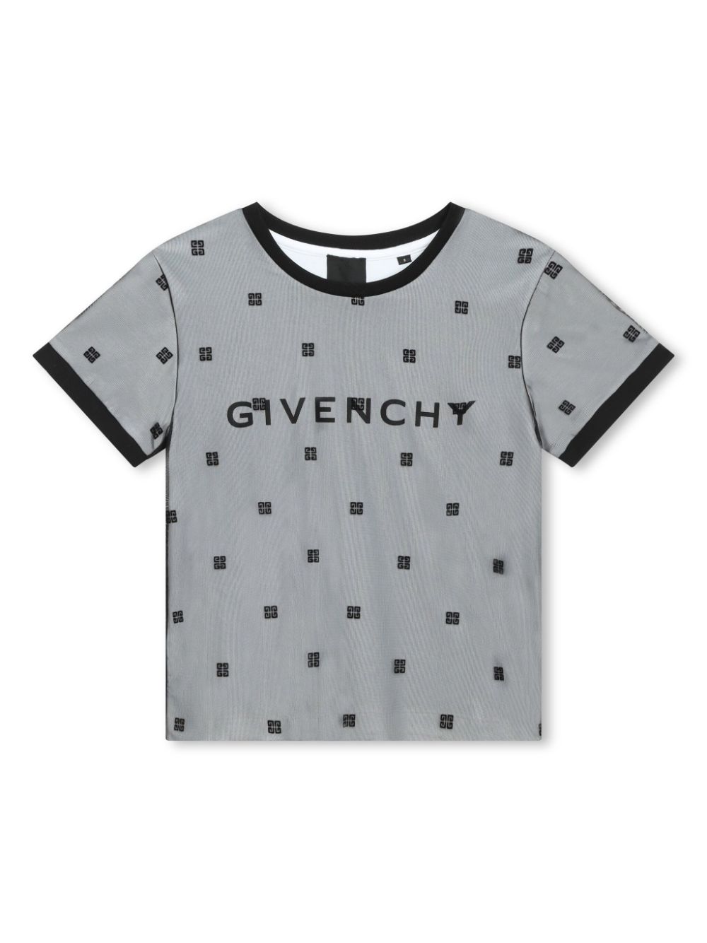 4G-print cotton T-shirt - Black