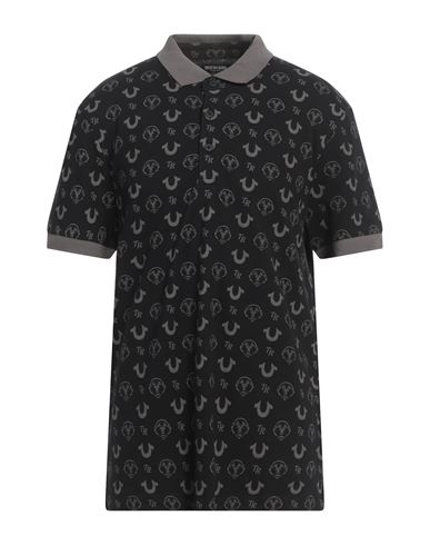 True Religion Man Polo shirt Black Size L Cotton
