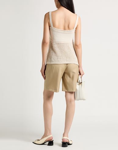 Woman Top Ivory Size 1 Acrylic, Cotton, Metallic fiber