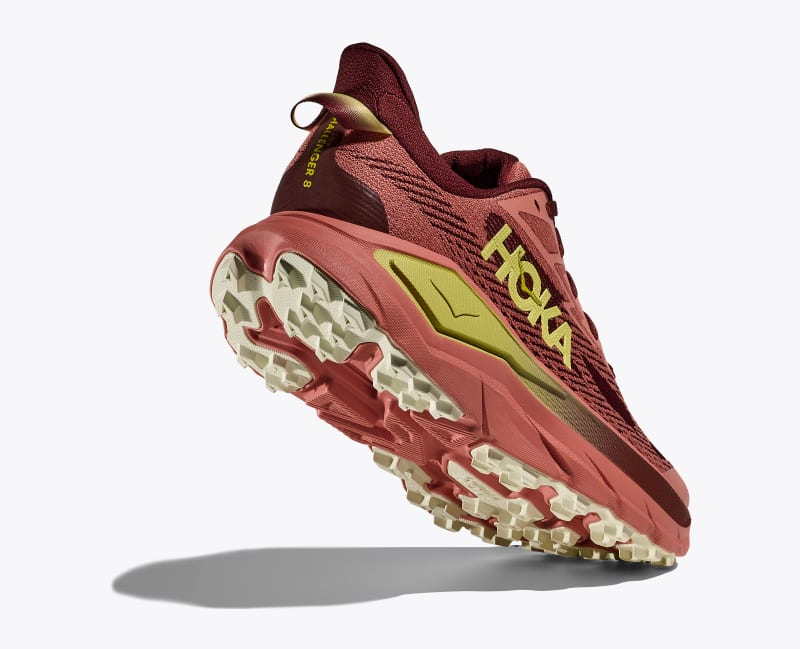 HOKA Women's Challenger 8 Shoes in Blush/Dark Cedar