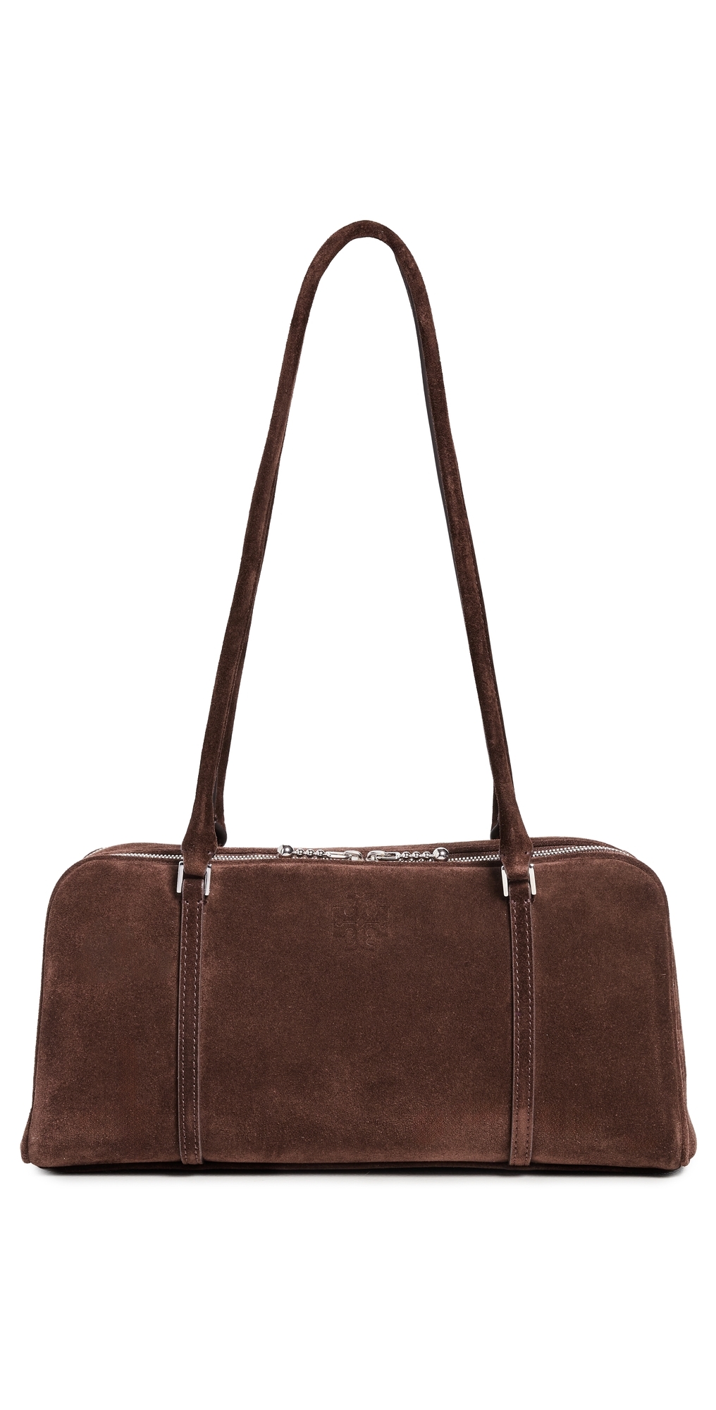 Marshmallow Suede Small Satchel Dark Cocoa One Size