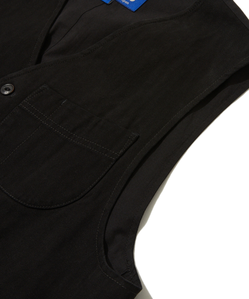 Faded HBT Work Vest Black_FS1WV21U